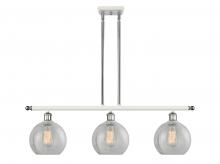 Innovations Lighting 516-3I-WPC-G125 - Athens - 3 Light - 36 inch - White Polished Chrome - Cord hung - Island Light
