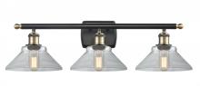 Innovations Lighting 516-3W-BAB-G132 - Orwell - 3 Light - 28 inch - Black Antique Brass - Bath Vanity Light