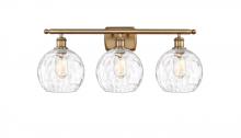 Innovations Lighting 516-3W-BB-G1215-8 - Athens Water Glass - 3 Light - 28 inch - Brushed Brass - Bath Vanity Light