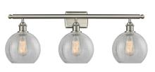 Innovations Lighting 516-3W-SN-G125-8 - Athens - 3 Light - 28 inch - Brushed Satin Nickel - Bath Vanity Light