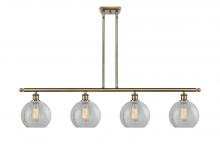 Innovations Lighting 516-4I-AB-G125-8 - Athens - 4 Light - 48 inch - Antique Brass - Cord hung - Island Light