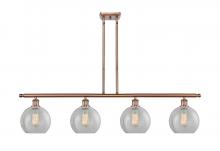 Innovations Lighting 516-4I-AC-G125-8 - Athens - 4 Light - 48 inch - Antique Copper - Cord hung - Island Light