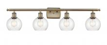 Innovations Lighting 516-4W-AB-G124-6 - Athens - 4 Light - 36 inch - Antique Brass - Bath Vanity Light