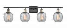 Innovations Lighting 516-4W-BAB-G104 - Belfast - 4 Light - 36 inch - Black Antique Brass - Bath Vanity Light