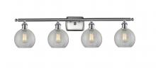 Innovations Lighting 516-4W-SN-G125-8 - Athens - 4 Light - 38 inch - Brushed Satin Nickel - Bath Vanity Light