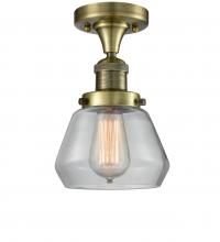Innovations Lighting 517-1CH-AB-G172-LED - Fulton - 1 Light - 7 inch - Antique Brass - Semi-Flush Mount