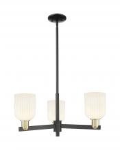 Innovations Lighting 716-3CR-BAB-G559-5GWH - Bridal Veil - 3 Light - 18 inch - Black Antique Brass - Flush Mount