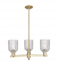 Innovations Lighting 716-3CR-CB-G559-5CL - Bridal Veil - 3 Light - 18 inch - Satin Nickel - Flush Mount