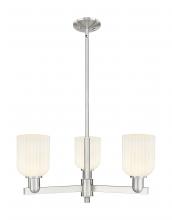 Innovations Lighting 716-3CR-SN-G559-5GWH - Bridal Veil - 3 Light - 18 inch - Satin Nickel - Flush Mount