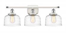 Innovations Lighting 916-3W-WPC-G713 - Bell - 3 Light - 28 inch - White Polished Chrome - Bath Vanity Light