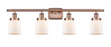 Innovations Lighting 916-4W-AC-G51 - Bell - 4 Light - 36 inch - Antique Copper - Bath Vanity Light