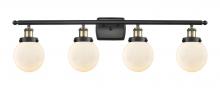 Innovations Lighting 916-4W-BAB-G201-6 - Beacon - 4 Light - 36 inch - Black Antique Brass - Bath Vanity Light