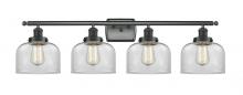 Innovations Lighting 916-4W-BK-G72 - Bell - 4 Light - 38 inch - Matte Black - Bath Vanity Light