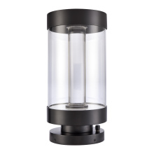 ZEEV Lighting EBP11123-LED-24R-MBK - Claro 26" Round Glass Bollard