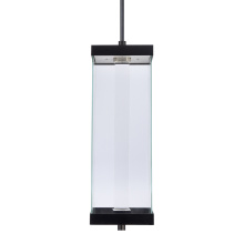 ZEEV Lighting EP11107-LED-24S-MBK - Claro 24" Square Glass Pendant