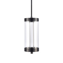 ZEEV Lighting EP11118-LED-12R-MBK - Claro 12" Round Glass Pendant