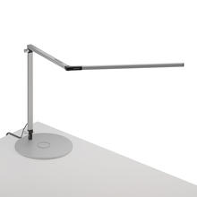 Koncept Inc AR3000-CD-SIL-QCB - Z-Bar Desk Lamp with wireless charging Qi base (Cool Light, Silver)
