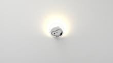 Koncept Inc GRW-S-MWT-SN1-HW - PeanutsÂ® Gravy Wall Sconce - Matte White body, Snoopy plates - Hardwire