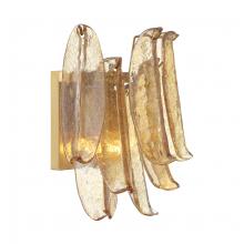 Minka Metropolitan N1992-A-732 - REGENT - 2 LIGHT WALL SCONCE WITH AMBER GLASS