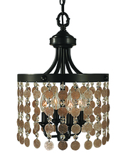 Framburg 2484 MB - 4-Light Mahogany Bronze Naomi Mini Chandelier